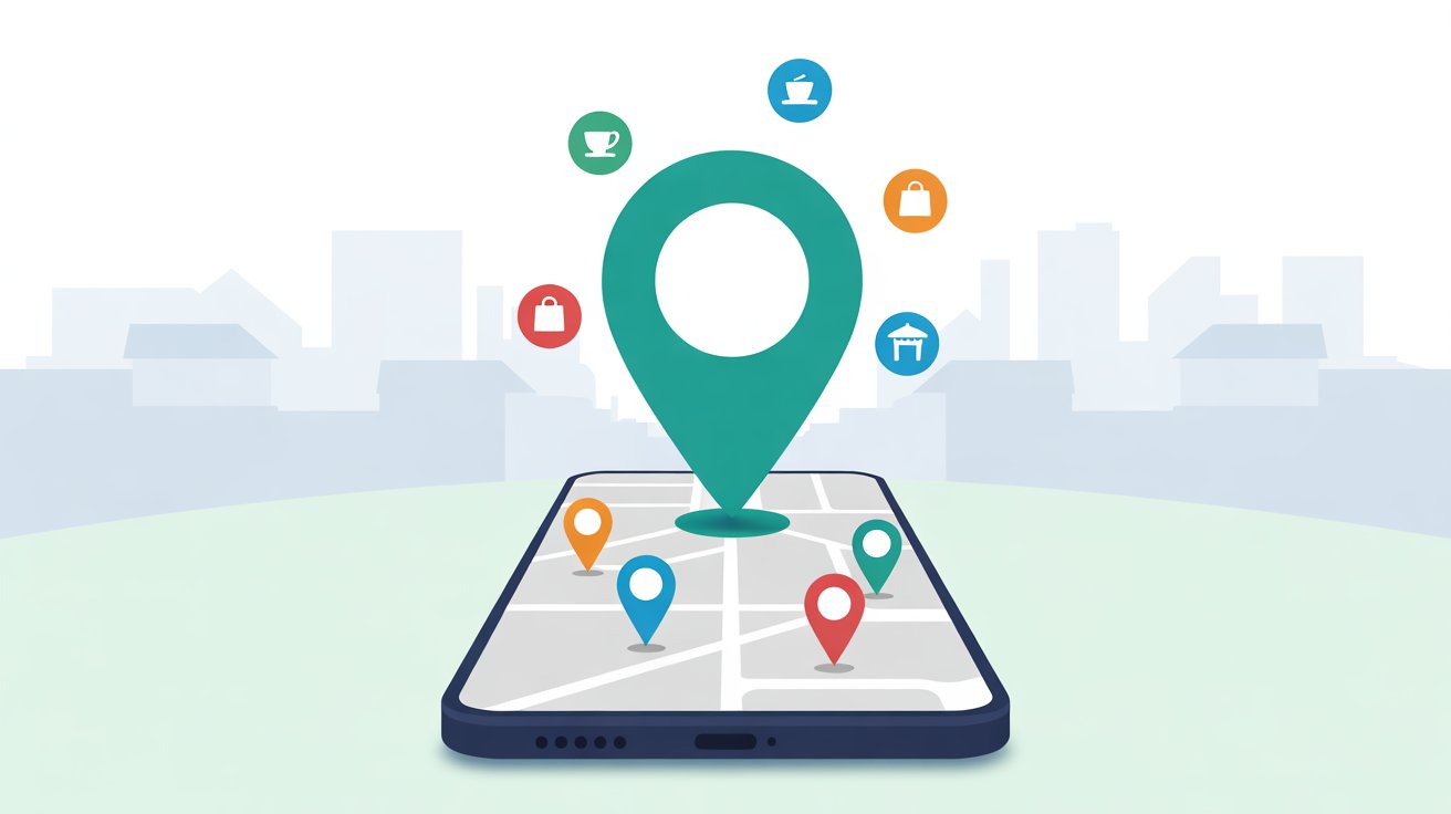 Local SEO Business Grafik veranschaulicht