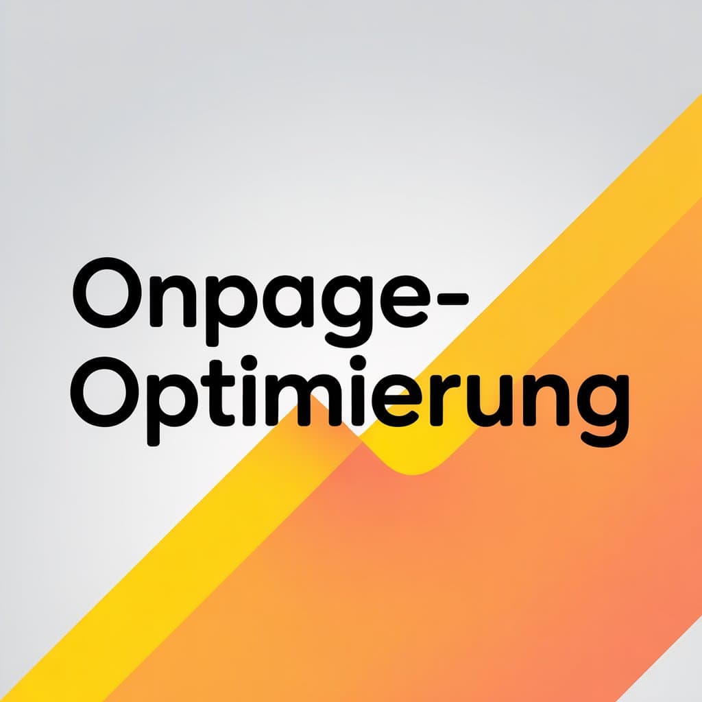 Eine Grafik mit dem Schriftzug "Onpage Optimierung"