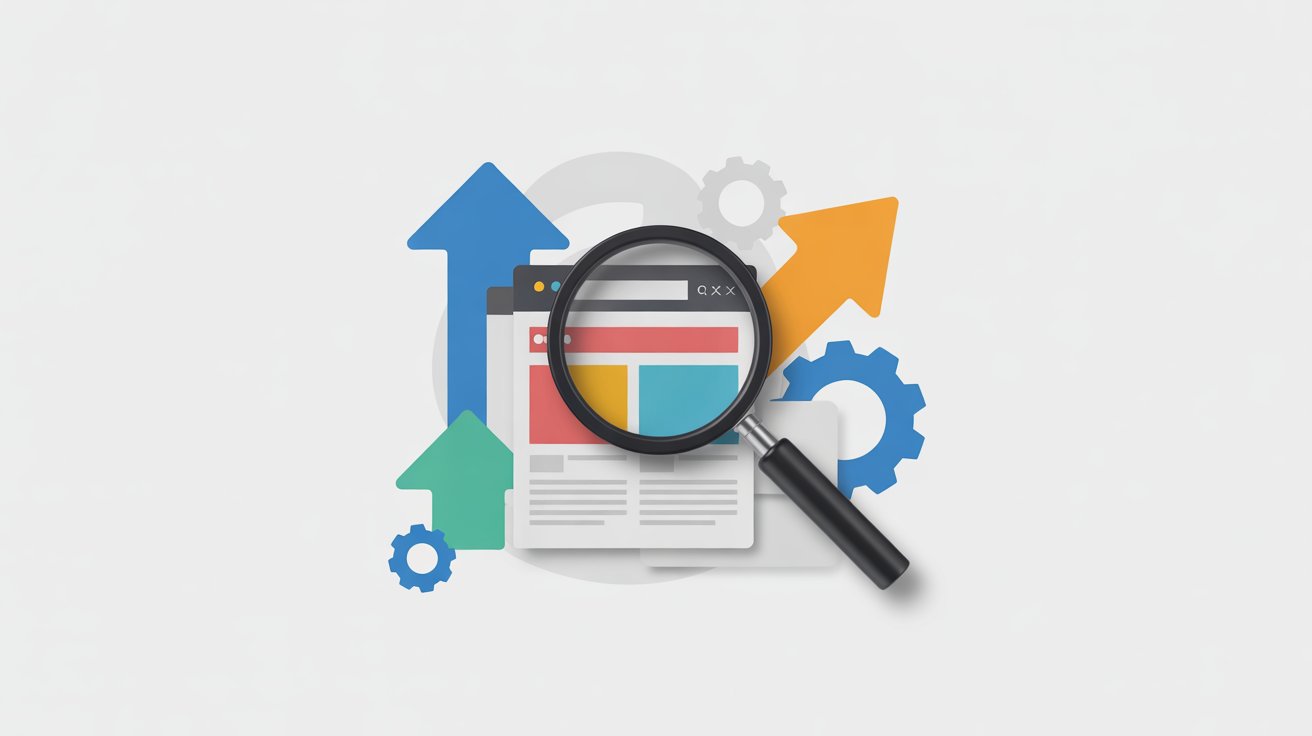 Eine Darstellung von Suchmaschinenoptimierung als Grafik.