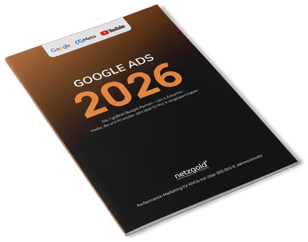 Titelseite des netzgold-Reports Google Ads 2026