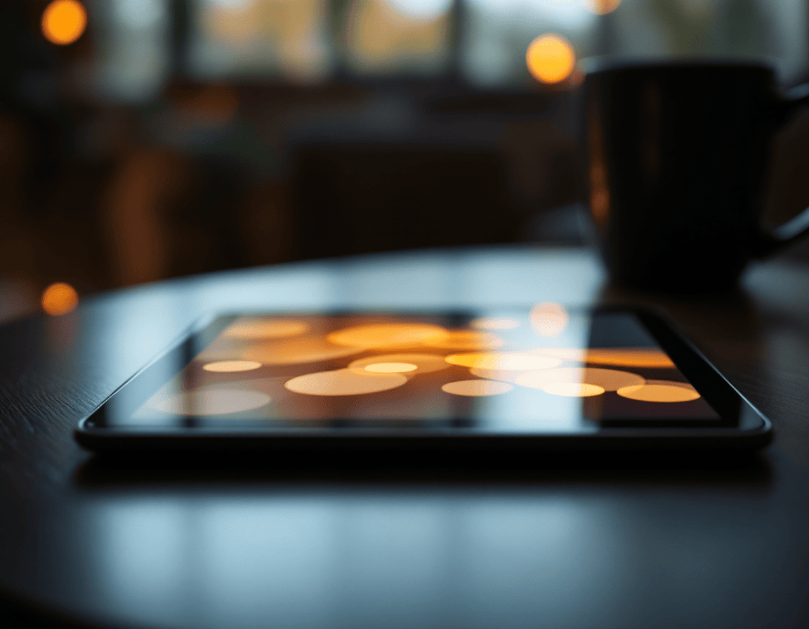 Tablet mit Bewertungen als Sinnbild für Reputation